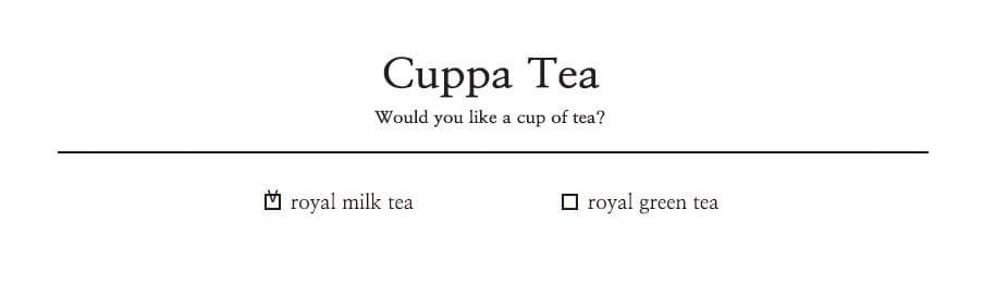 Cuppa Tea 貓薄荷茶包玩具 - Royal Milk Tea